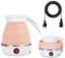 Bollitore Elettrico Pieghevole,Mini Bollitore da Viaggio in Silicone,Bollitori Elettrici 600ml, Spegnimento Automatico e Protezione Contro L'ebollizione per Escursioni All'aperto e Campeggio（Rosa）