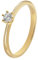 GLIZZ Damenring mit Lab Grown Diamant 0,15 ct Gold 333 Brillantring GL8658-56 Ringgröße 56/17,8