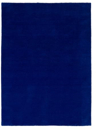 carpetfine handgefertigter Wollteppich Gabbeh Lola Blau 140x200 cm Weich, Hochwertig, Zeitlos | Reine Schurwolle für Gemütlichkeit & Eleganz im Wohn- und Schlafzimmer