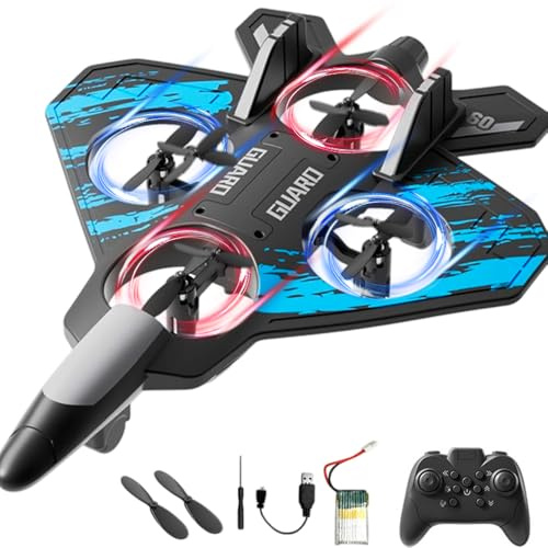 Avión Teledirigido 2.4 Ghz Aviones De Radiocontrol, AviónRc Juguete Con Luz LED, 4 Canales,Vión De Control Remoto Para Principiantes, AviónRc Para Adultos Y Niños