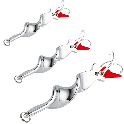 3 Stück Metall Spinner Köder für Angeln, Pailletten kunstköder