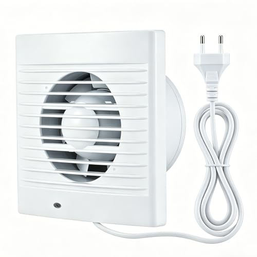 Zenovate Aspiratore Bagno 100mm Ventola Aspirazione Bagno Silenzioso,12W Estrattore Aria Silenzioso con Valvola Antiritorno, Ventola Bagno per WC Cucina Ufficio Garage
