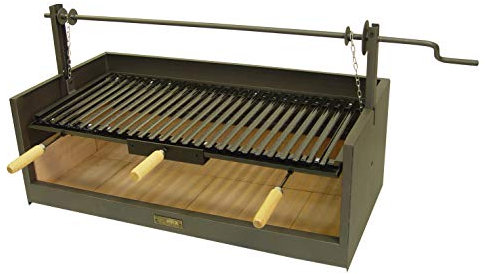 IMEX EL ZORRO Cajón Barbacoa con Ladrillo Refractario y Parrilla Esmaltada