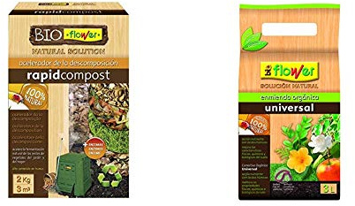 Flower Flowe - Acelerador de la descomposición, Compost Orgánico, 2 kg 80106 80106-Humus de lombriz, 3 l, 16x11.5x29.5 cm