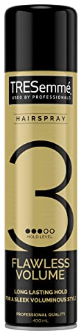 TRESemmé Flawless Volume Hairspray 24-hour frizz control for a sleek, voluminous style 6x 400 ml