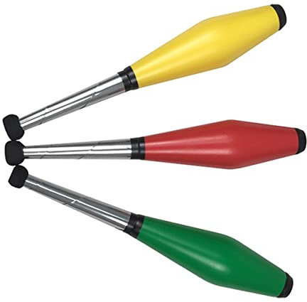 ibasenice Bâtons de Jonglage Jouets d'Extérieur pour Garçon et Filles Lot de 3 Mousse Eva Accessoires de Performance Clubs de Jonglage Jouet Sportif Adapté aux Activités Intérieures et Extérieures