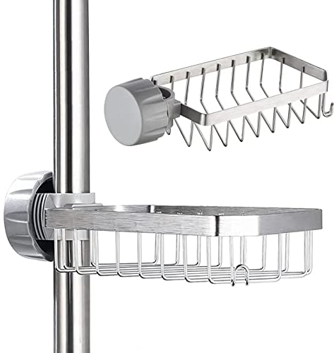Bnimtm Shower Caddy No Drill, Shower Soap Holder, 304 Stainless Steel Bathroom Caddy, Sponge Holder For Kitchen, Great for Bathrooms, Kitchens, RVs