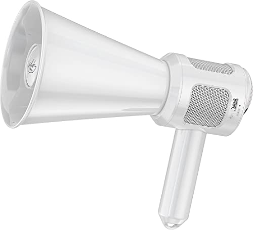 infactory Megaphone, Bluetooth: Akku-MP3-Megafon mit DSP-Chip, Bluetooth, Voice-Recording, 30 Watt (Sprachverstärker, Megafon-Bullhorns, Sprachrecorder)
