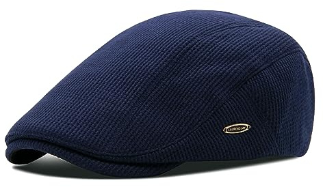 YAMEIZE Casquette Plate Rétro Cabbie - Chapeau Newsboy Ajustable pour Homme Femme Casquette Ivy Tendance Beret Coton Peaky Casquette Plate Conduite
