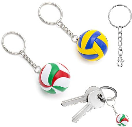 Doukesh Volleyball Schlüsselanhänger und Kette, Schlüsselbund, Charm, Anhänger, Ball, Sport Souvenir, Kreative Geschenke