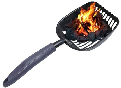 Strumento per pala del, setaccio di cenere di ferro interno, strumenti per grigliate resistenti al calore, per fossa per la griglia, stufe in legno