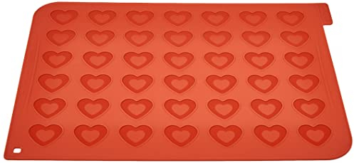 silikomart 23.043.00.0065 Stampi, Silicone, Rosso, 5.5 x 5.5 x 30.5 cm