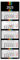 5-Monatskalender 2025 Black+Stripes 33 x 100 cm Wandkalender mit Schieber - dekoratives Großformat mit 5 einzelnen, perforierten Kalenderblocks - Rückwand faltbar