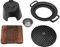 Buachois Mini BBQ Grill Set Japanischen Stil Kohlegrill Runde Alkohol Holzkohle Tischgrill mit Holzsockel für Picknick Garten Balkon Camping
