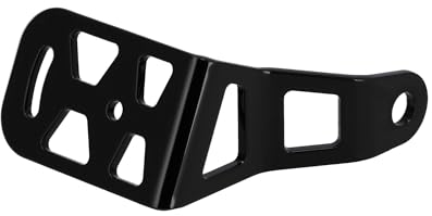 Kennzeichenhalter seitlich, aus Edelstahl, Schwarz - für Simson S50, S51, S70, KR51/2 Schwalbe, SR50, SR80