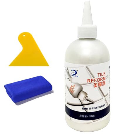 Riempitivo impermeabile per riparazioni di spazi tra piastrelle, Riparazione ravvivante per fughe, Agente di ricarica impermeabile per spazi tra piastrelle per la casa, 280 ml (Argento)