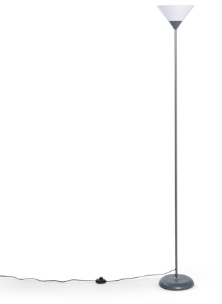 LEDKIA LIGHTING Lámpara de Pie Metal Ander Gris E27
