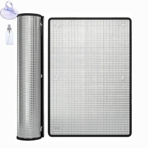 YJSGHRHL Film de Protection Solaire Anti Chaleur pour Fenêtre, Film Aluminisé Isolation Thermique Anti Regard, Film Anti-UV en Aluminium, Film Anti Froid pour Véhicules Salle de Soleil