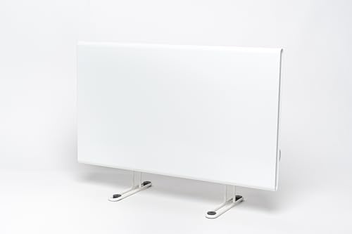 Adax Eco Basic Elektroheizkörper - 1400W, Weiß | Thermostat mit Zeitschaltuhr | Elektroheizung mit Standfüßen | Heizkörper Elektrisch - 330mm | Frostwächter, Wochenmodus
