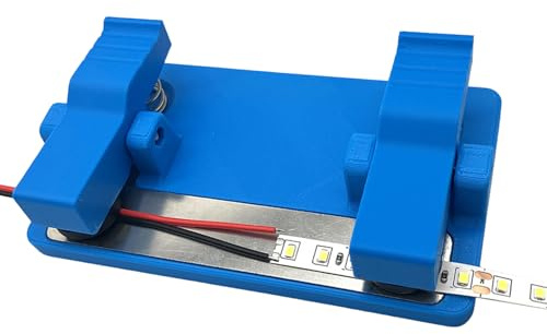 Stazione di saldatura a strisce LED, strumento di riparazione di circuiti elettronici, base pesante da 11,9 cm, morsetto antiscivolo per assemblaggio, creazione di gioielli, progetti artigianali