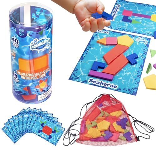 Générique Giocattoli Piscina per | Giochi di Allenamento Subacqueo | Giocattoli Acquatici per | per l'estate, all'aperto, il cortile, la comunità, Vacanze, Campeggio, Picnic