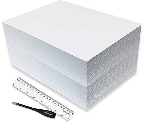 MEARCOOH 30 Pacchetti Foglio Schiuma Eva, Bianco 22 x 30cm Eva Foam, 2 Millimetri di Spessore Premium Eva Foam Carte Set per la creazione di Carte, Timbro, Classe, Scrapbooking