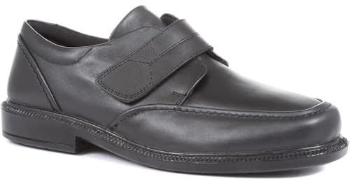 Adjustable Leather Shoes - Black Size 12
