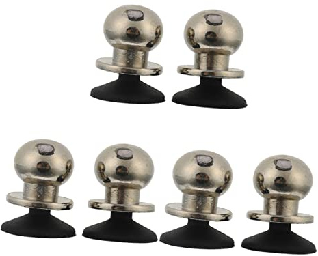 Mikikit 6pcs Mobile Tablet Game Controller Metal Game Shortcut Buttons for Large Tablet Gaming Compatible Phone Joystick and Controller