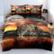 DXHOME 3D Bettwäsche 155x220 Leopardenmuster Gelb Gold Schwarz Deckenbezug Aesthetic Weiche Mikrofaser Modern Bettbezug mit Reißverschluss und 2 Kissenbezüge 80 x 80cm