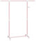 SONGMICS Stand Appendiabiti con Ruote, Attaccapanni, Altezza Regolabile 97-165 cm, Barra Estensibile, Ganci Laterali per Accessori, Rosa Pastello LLR001R02