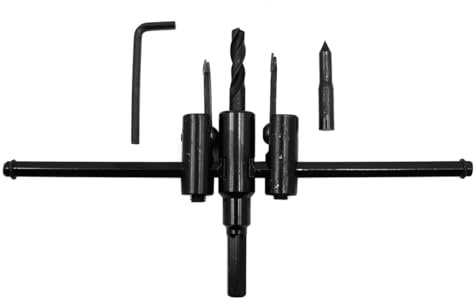 Namvo 30mm to 200mm Adjustable Circle Hole Saw kit, Wood Drywall Drill Bit Tool, Woodworking Twist Hole DIY Tools