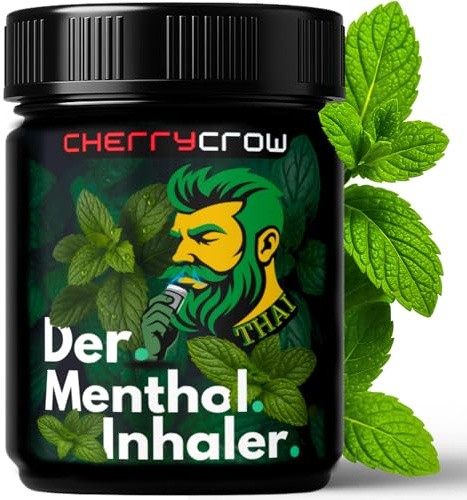 Der Menthol Inhaler | Kräuter-Menthol Inhalator im Thai-Stil | Natürliche Atemfreiheit mit Pfefferminze, Zitronella & Lavendel | 100% pflanzliche Nasenkräuter | Sofort Frische & klare Nasenatmung NEU