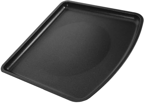 GARVALON Teglia da Forno Antiaderente per Friggitrice ad Aria Vassoio Raccogli Grasso e Briciole Set Accessori Cucina Versatile per Pizza Torte e Toast Compatibile Forni ad Aria Nero