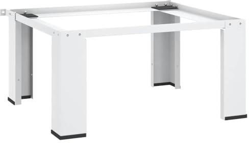 Mangloder - Base para lavadora (acero, 64 x 55 x 32,5 cm, soporta hasta 100 kg, con almohadillas antideslizantes y pies de goma para lavadora y secadora)