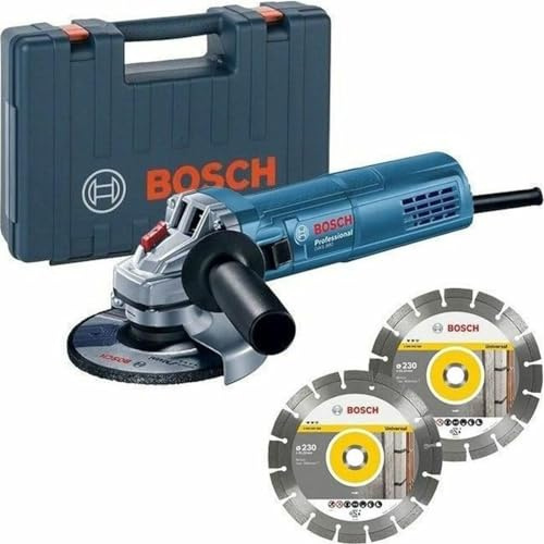 BOSCH PROFESIONNAL 800W Winkelschleifer - 125 mm + 2 Diamantscheiben + Box