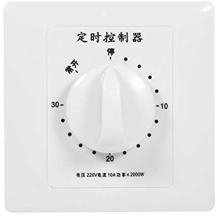 AC 220V 86 Interruttore timer per il conto alla rovescia ad alta potenza 2000W Interruttore meccanico timer della pompa Interruttore timer 10A per pompa dello scaldabagno del ventilatore ecc(30Min)