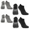 Occulto Damen & Herren Yoga Socken 2-4er Pack (Modell: Mady) 4 Paare | Schwarz-Grau 39-42