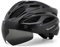 Victgoal Adults Bike Helmet for Men Women Detachable Magnetic Goggle Visor Bicycle Helmet with LED Rear Light Cycling Road Mountain Cycle Helmet (Black)