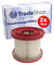 2x HEPA-Filter/Filterpatrone/Staubsaugerfilter/Lamellenfilter für Milwaukee M18 VC2-0, M18 VC-0, M28 VC-0, M18 0880-20 Akkusauger Staubsauger