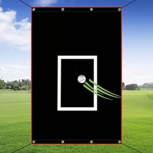 OKAYES Baseball-Backstop, Baseball-Schlagkäfig, Backstop, robustes Softball-Pitch-Ziel, Upgrade-Schlagkäfig, Baseball-Zielnetz, 1,2 x 1,8 m Baseball-Rückschlagziel.