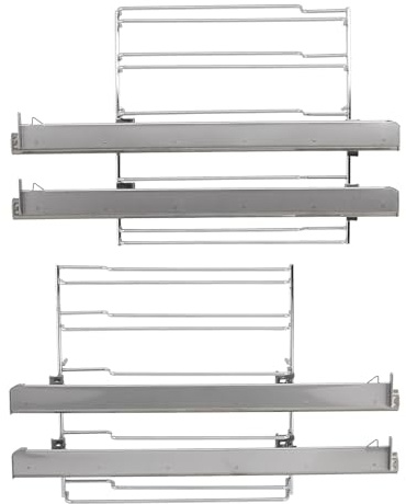 LUTH Premium Profi Parts Teleskopauszug 2fach für Backblech Rost kompatibel mit Bosch Hez538200 17001568 in Backofen