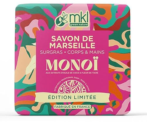 MKL Green Nature Savon de Marseille Surgras 100gr Monoï Edition Limitée