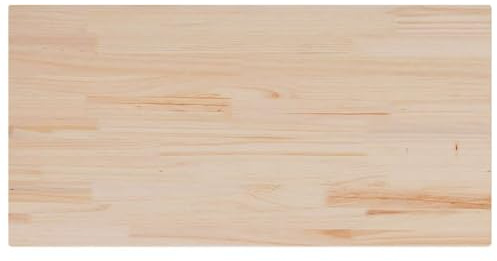 vidaXL Piano Tavolo 100x50x2,5cm Rettangolare Legno Massello di Pino, Piano per Tavolo Rettangolare, Piano Tavolo in Legno, Piano d'appoggio