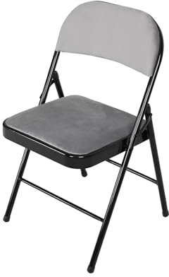 HTI living Klappstuhl Wedigo Velvet Grau Gästestuhl Familienfeiern Firmenveranstaltungen