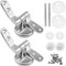 2 StückToilettensitz-Schrauben-Set,WC Sitz Scharniere, Scharnier für Toilettensitz aus Zinklegierung, Dehnschrauben und Befestigungen, Toilettendeckelscharnier, Check the Hole Spacing When Purchasing