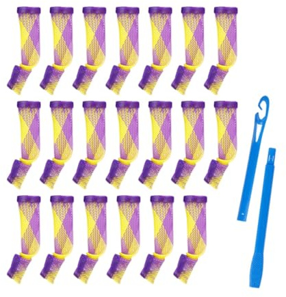 LeeQinersw 20 Rulos en Espiral para El Cabello, Herramienta de Torsión, Sin Daños Por, Rizadores de Sin