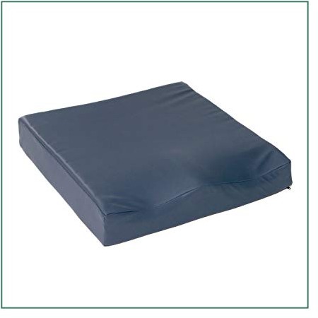 ORTONES | Viskoelastisches Antidekubitus Sitzkissen | Mit PU-Bezug | rutschfest | Ergonomisches Sitzkissen für Rollstuhl, Bürostuhl | Orthopädisches Sitzkissen | 80 kg/m³ Dichte