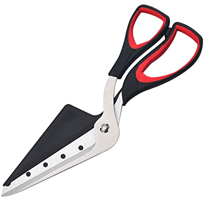 Pizza Scissors Stainless Steel Kitchen Shears with Detachable Pizza Shovel Multifunctional Pizza Scissors for Pizza Steak Barbecue Muffins
