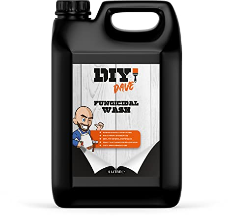 DIY Dave - Fungicidal Wash | High Strength, Ready for Use Against Fungi, Mould, Moss and Algae on Brick, Stone, Patio, Paving, Tiles, Internal and External Walls & Surfaces - 5 Litre