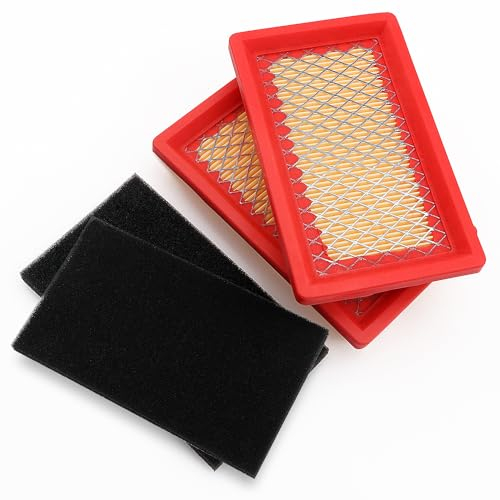 VooGenzek 2 Stücke 951-10298 Luftfilter, 951-10298 Luftfilter Rasenmäher, Ersatz des Mäher luftfilters, mit Vorfilter, Kompatibel mit Cub Cadet 951-14632 SC100 Kohler 14 083 01-S MTD 951-10298
